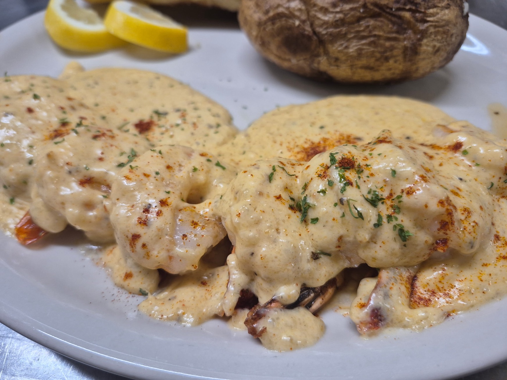 Cajun Cream Shrimp Dinner